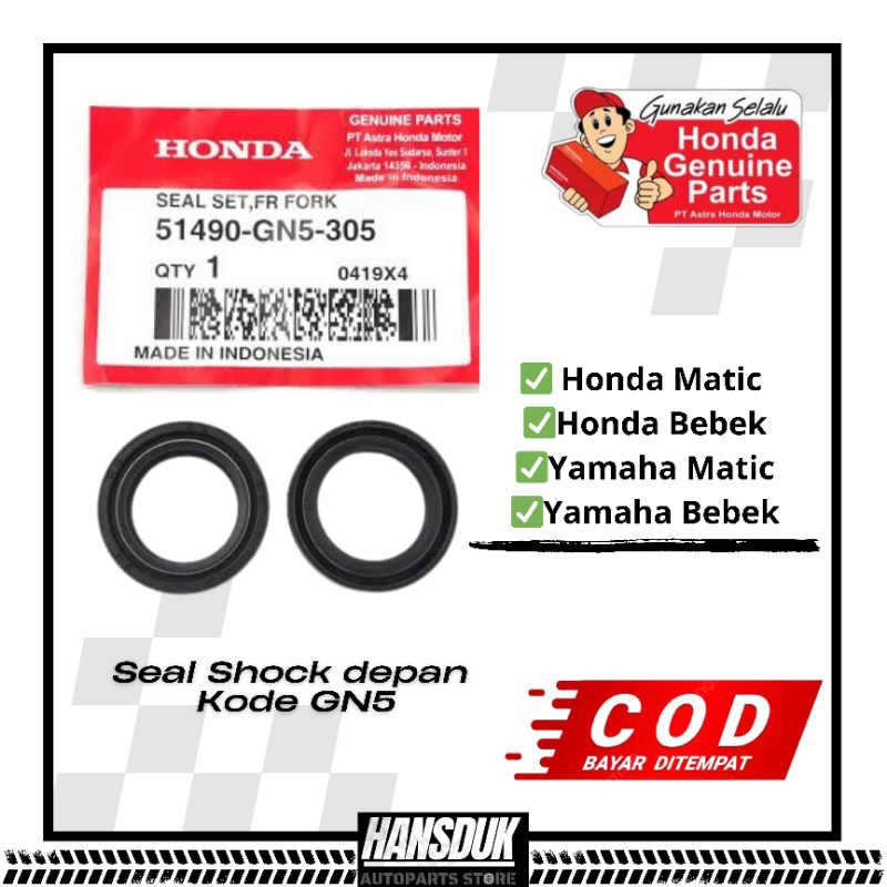 Seal Shock Honda || Seal Shock Depan Beat, spacy, Vario, scopy