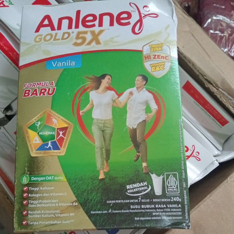 

Anlene gold 5x 240gr vanila susu bubuk dewasa