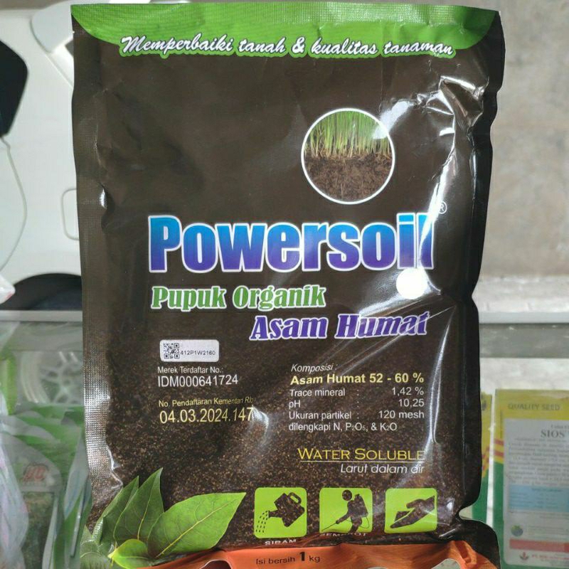 POWERSOIL ASAM HUMAT 60% MEMPERBAIKI TANAH & KUALITAS TANAMAN