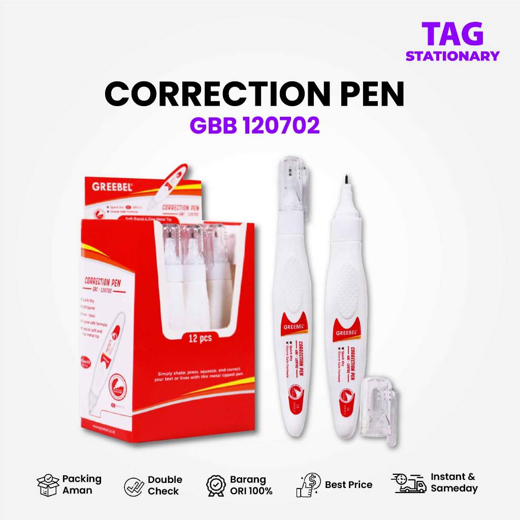 

GREEBEL Correction Pen GBC 120702 (PCS) / Tipe Ex Cair Timur Agung Grosir