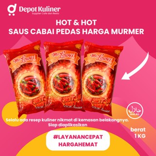 

PROMO Mclewis Saus Cabe 1 Kg - Saos Sambal Mc Lewis Hot and Hot - Sauce Ekonomis