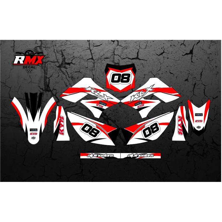 DECAL KLX 150 S/L FULLBODY (040) DEKAL STIKER DTRACKER DTX D-TRACKER LAMA OLD 2009 2010 2011 2012 20