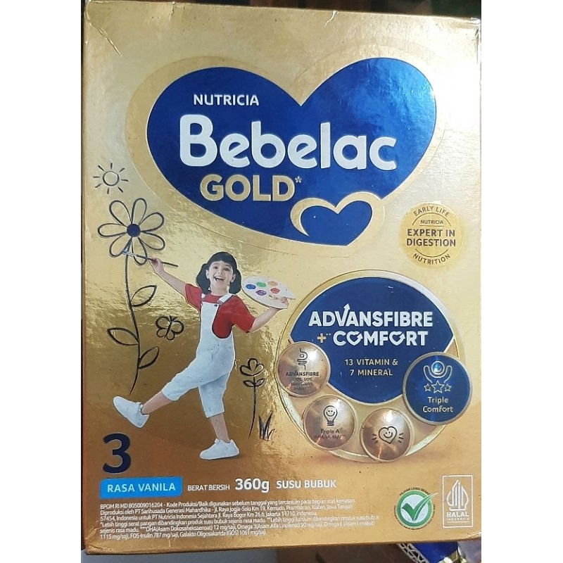 

BEBELAC GOLD 3 ADVANSFIBRE COMFORT 3 VANILA 360g (RIJEK BOX)