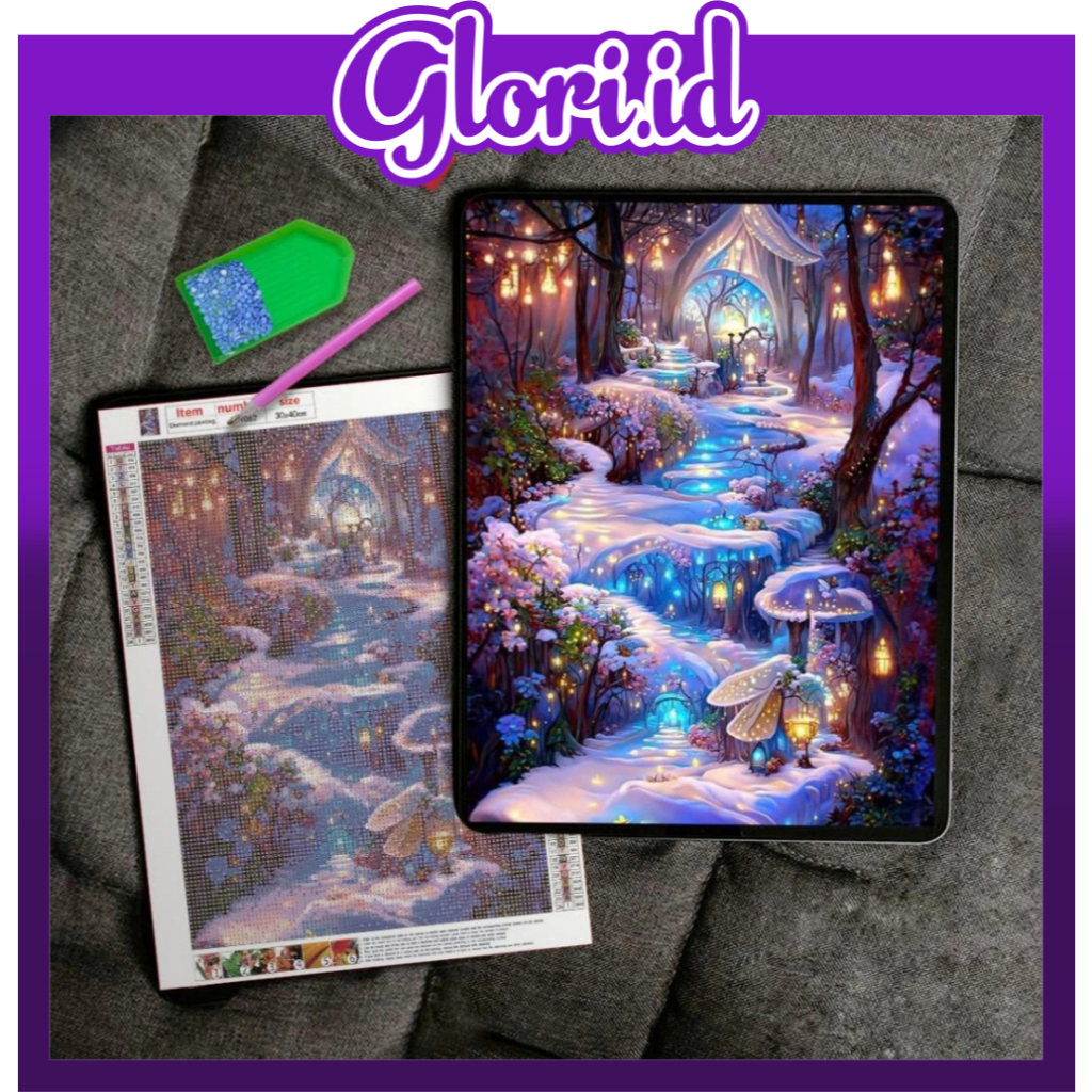 

GLORI.ID DIY Diamond Painting Full Drill 30x40CM / Lukisan Kristik Best Seller R1191