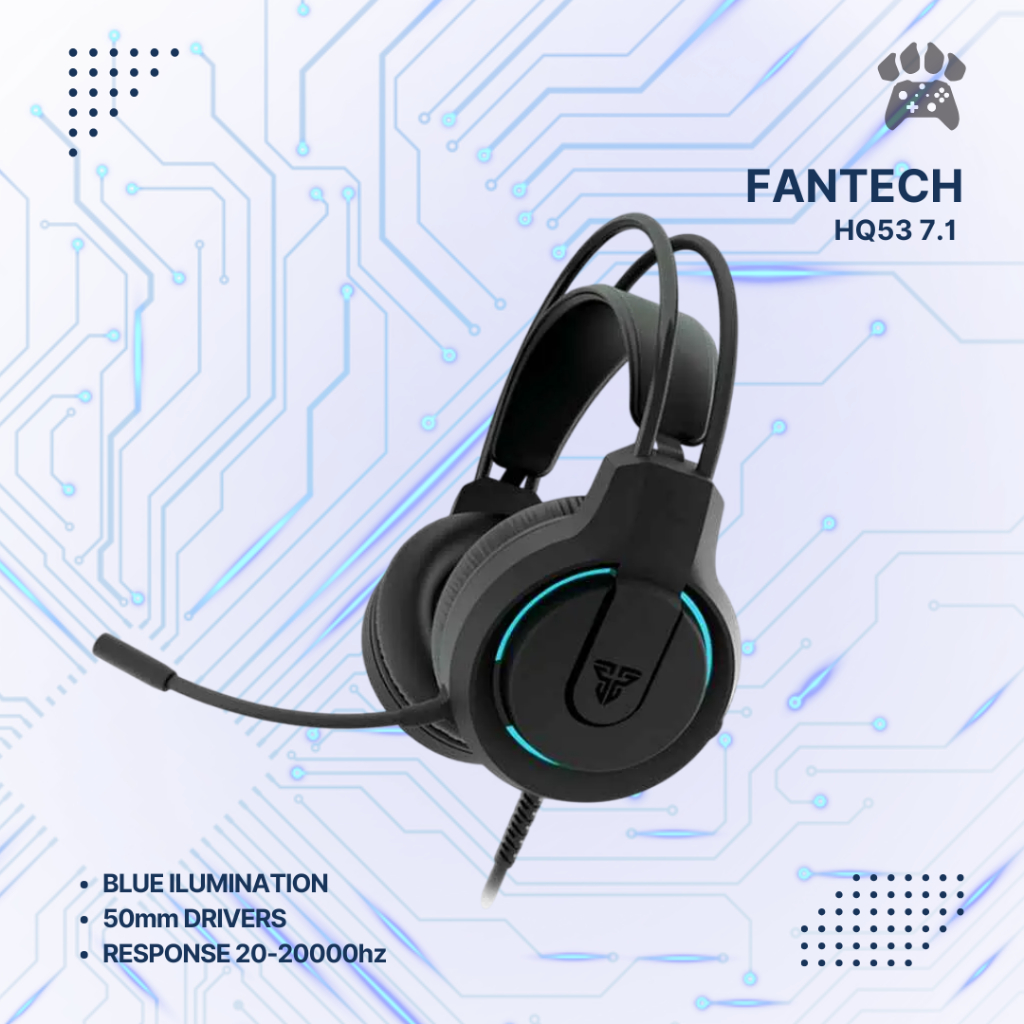 Fantech HQ53 Flash 7.1 Surround Sound PC Gaming Headset