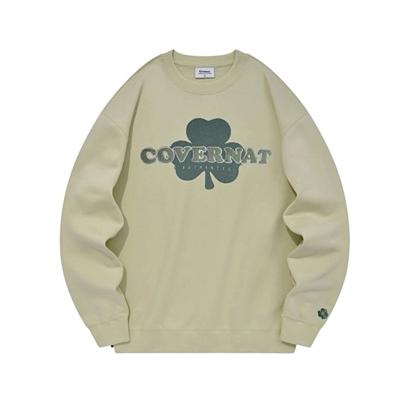 Cove*nat authentic thick material pattern sweater oversize bordir towel chenille