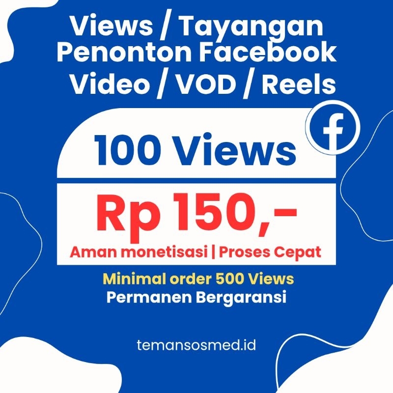 Views Video Reels Reel Facebook FB Pesbuk View Viewer Viewers Views tayangan Monetisasi Facebook FB 