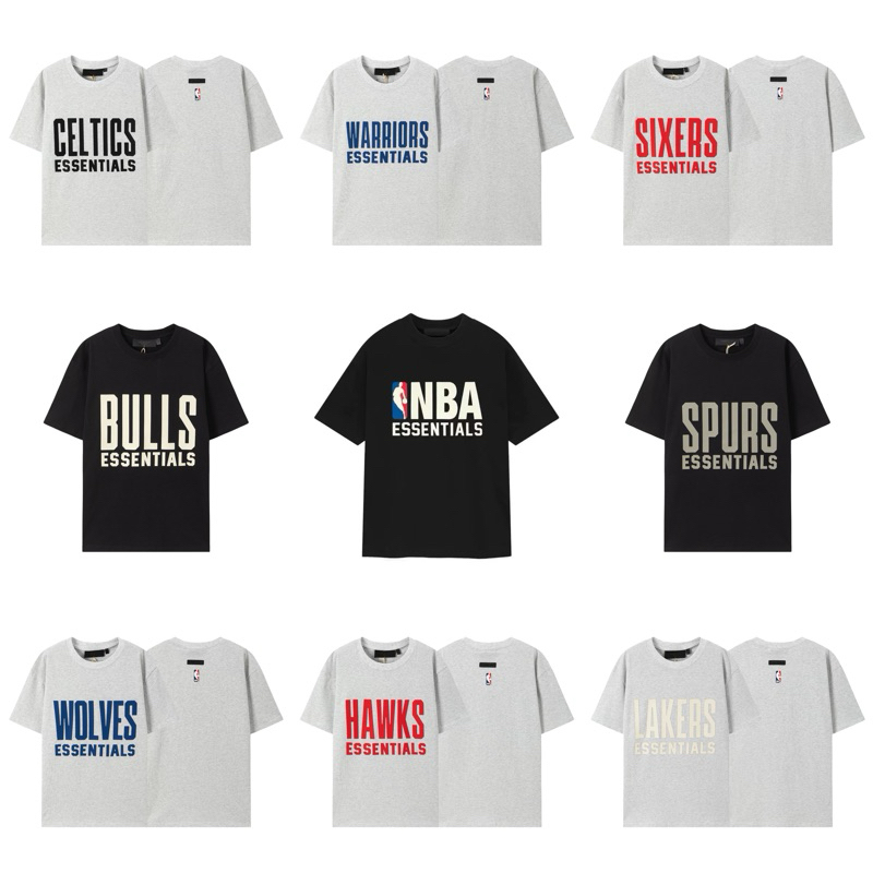 Baju FOG Essentials Fear of God x NBA Oversize Tee