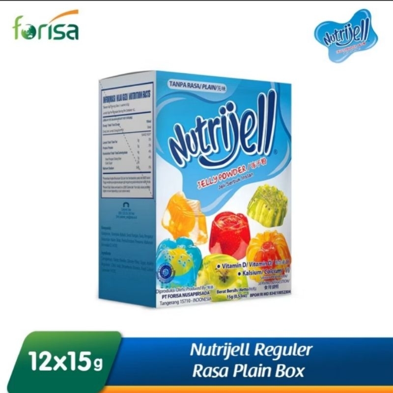 

Nutrijell box isi 12 rasa Plain / Promo Nutrijel regular plain