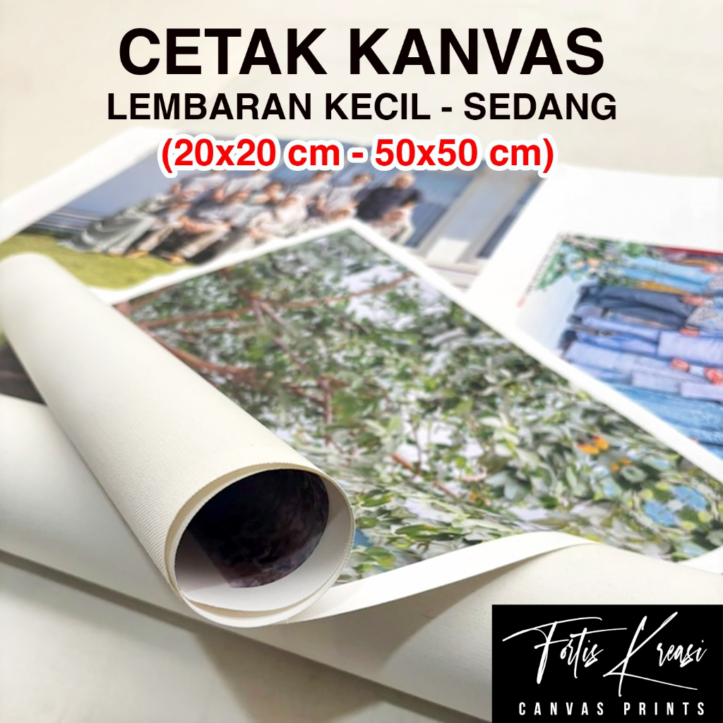 Cetak Foto Kanvas Canvas Lembaran