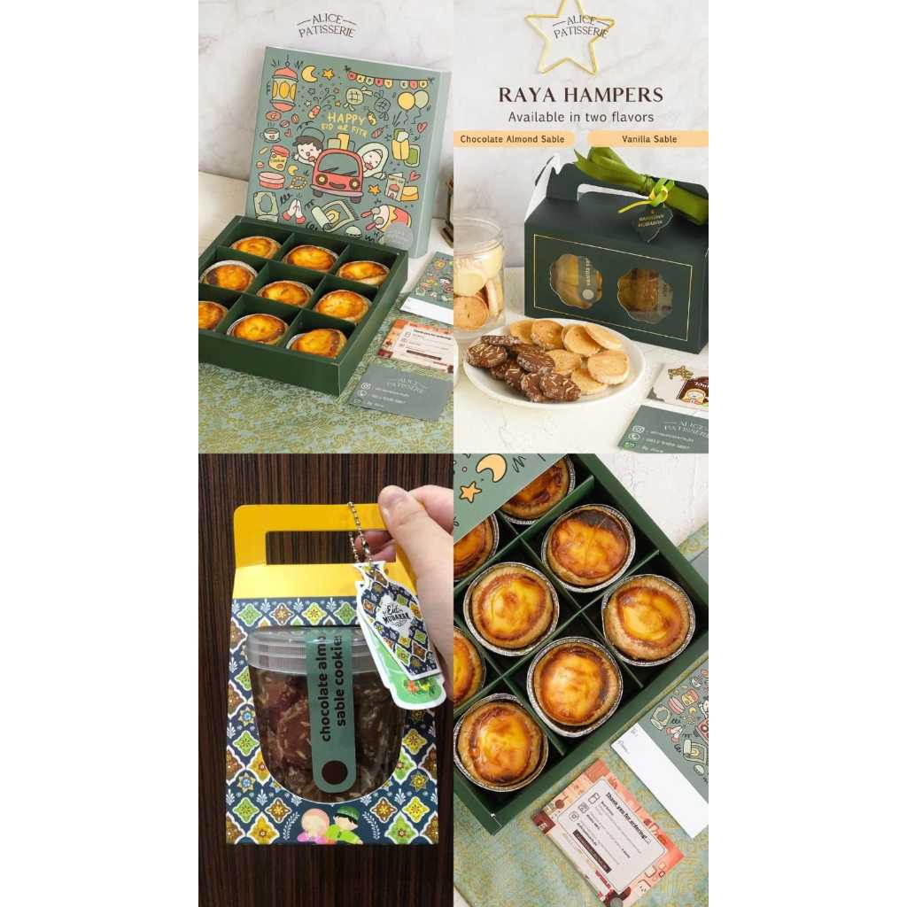 

Ramadhan Hampers / Hampers Lebaran / Egg tart / Portuguese Egg tart / Cookies