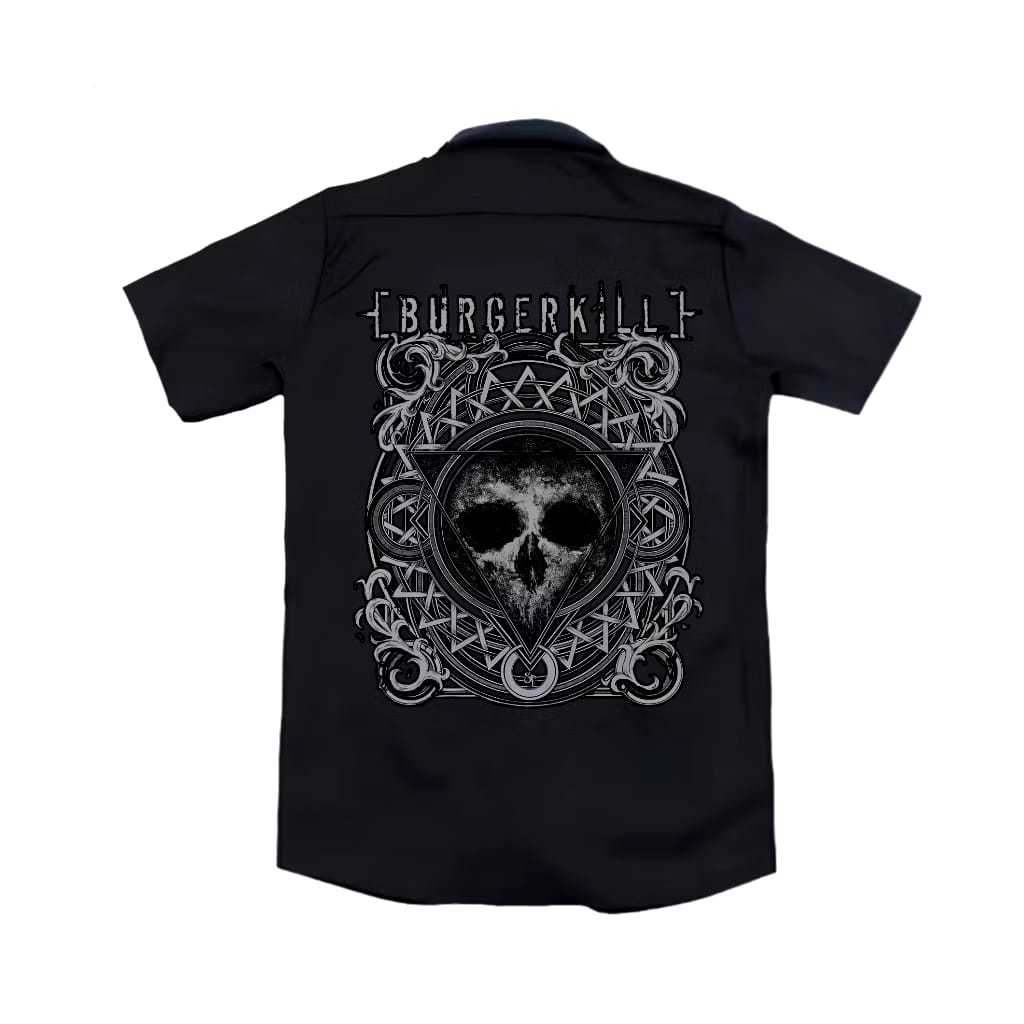 Arsic clothing Workshirt Band Burgerkill kemeja kerja PDH