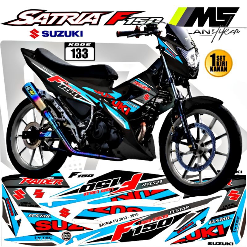 Decal Sticker Striping Variasi Satria Fu Facelift Raider R 150 Suzuki Satria Fu 150 Facelift 2013-20