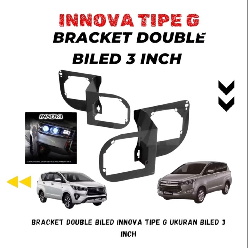 Breket  projektor biled  innova reborn type G 3 inch dudukan lampu biled innova reborn type G bracke