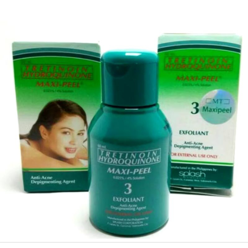 TRETINOMI HYDROQUINONE MAXI PEEL 3 Anti-Acne [HIJAU]