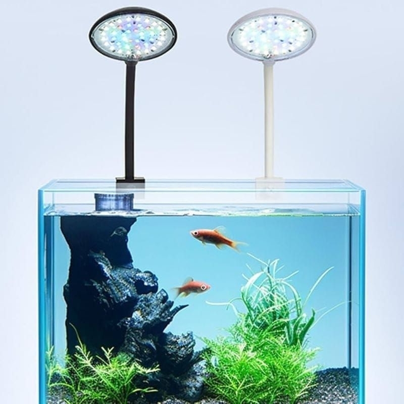 Lampu Jepit Kecil Aquarium Aquascape Mini Lamp 3 Mode Toples SAKKAI PRO LED 311 Murah Biru Putih