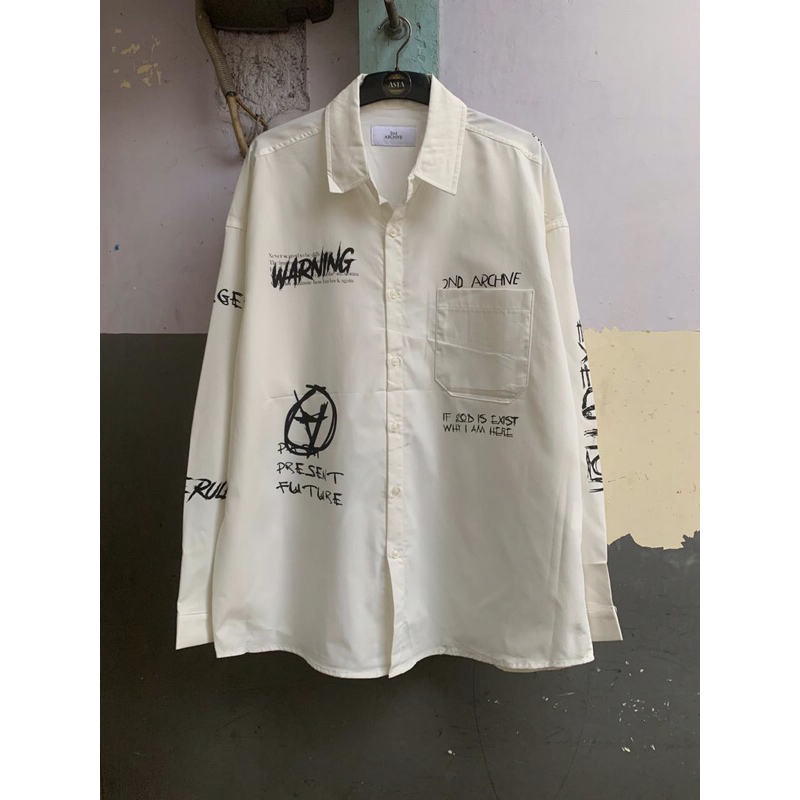 kemeja lengan panjang 2nd archive size 2XL preloved
