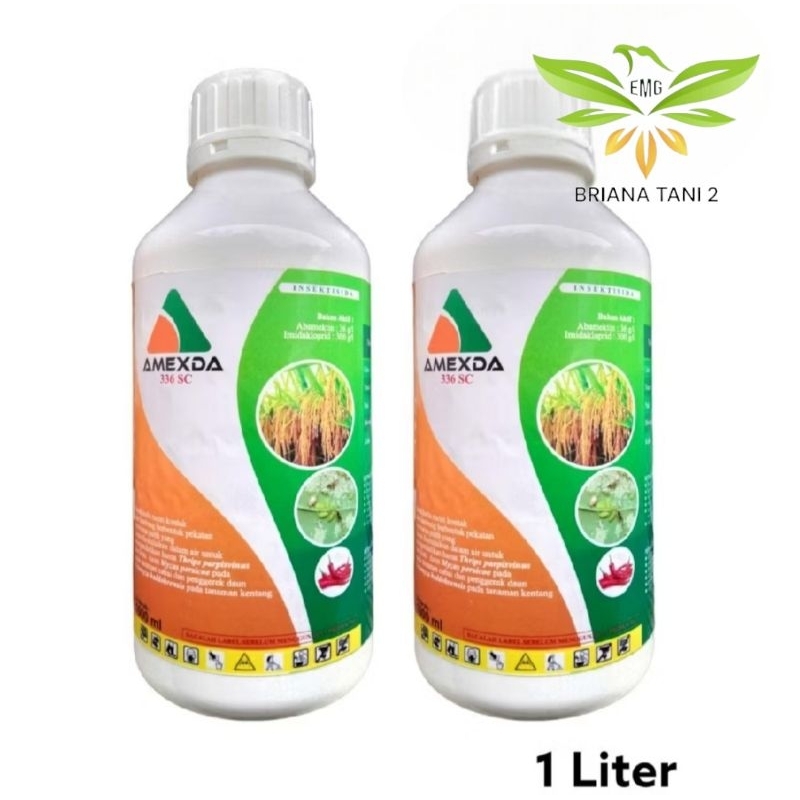 AMEXDA 336SC 1 Liter Insektisida Abamektin 36 g/l Imidakloprid 300 g/l  Pembasmi Hama Tanaman Go Far