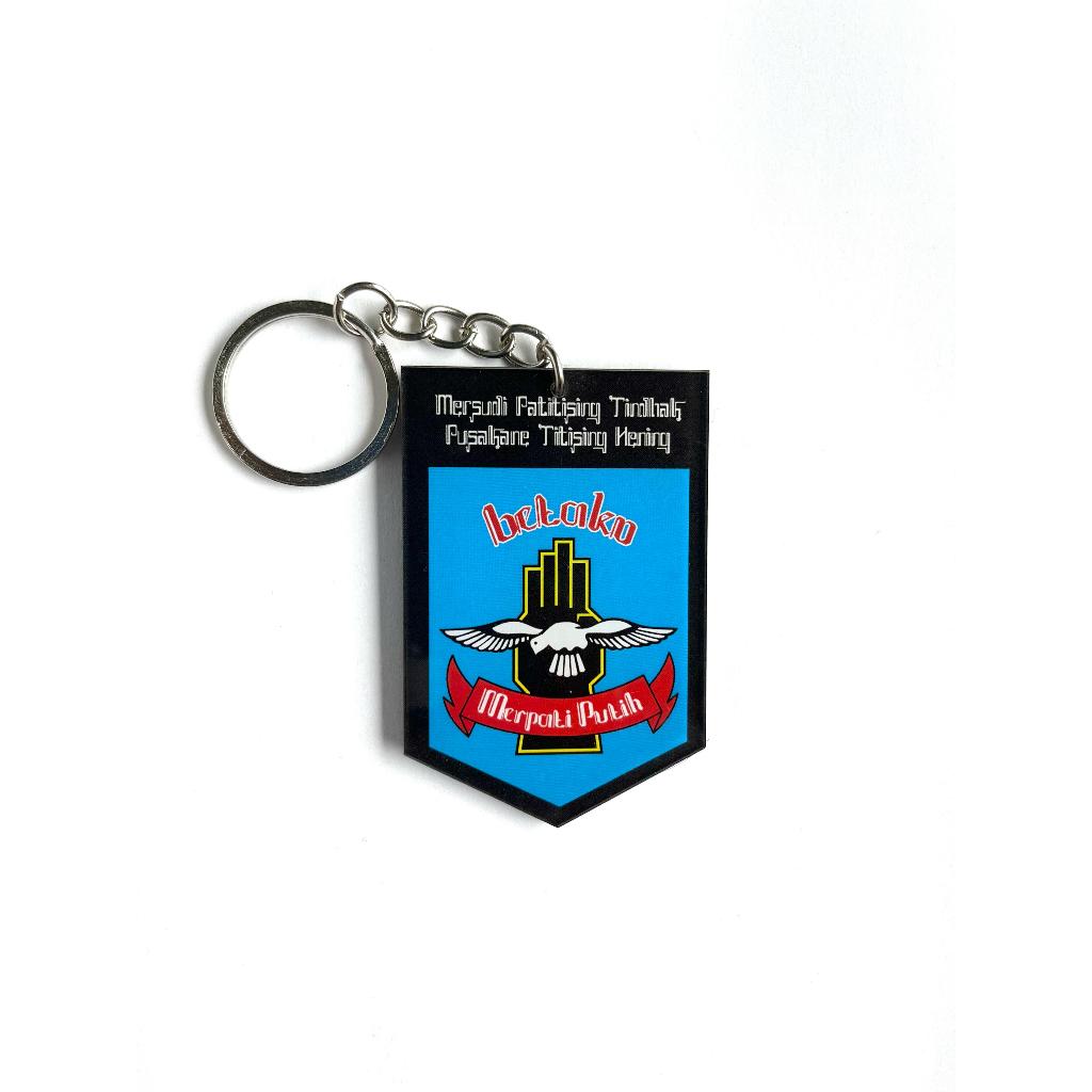 Gantungan Kunci/Ganci Akrilik 2 sisi Silat Merpati Putih