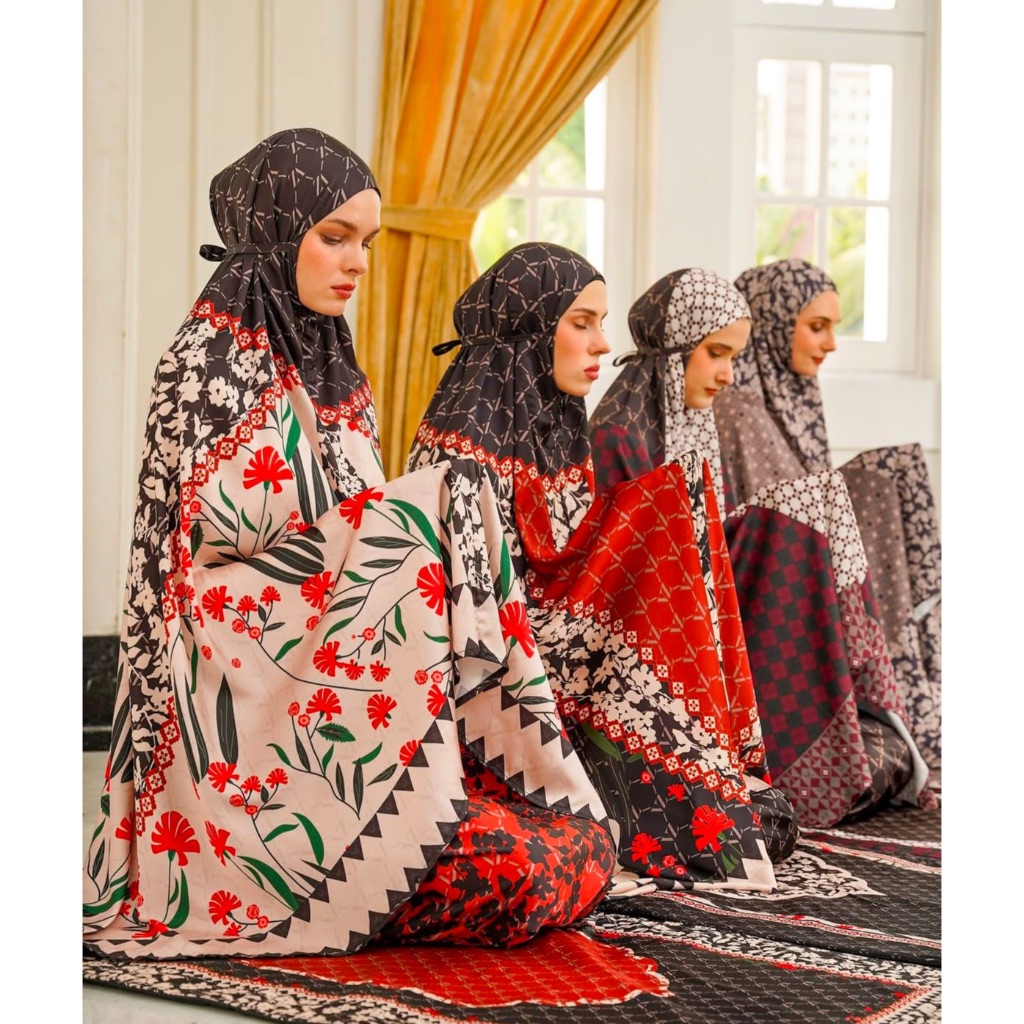 VZ Prayer Set Raya Collection (Mukena, Skirt, Sajadah, Pouch) Original VIVI ZUBEDI