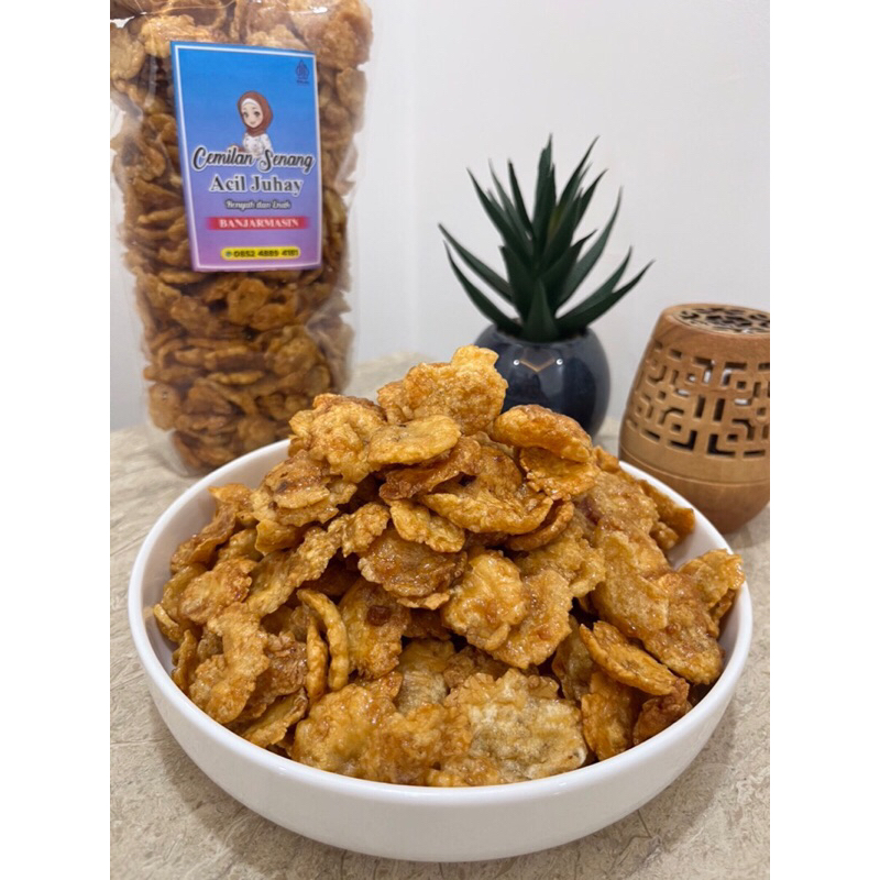 

Emping Belinjo Manis Super Cemilan Acil Juhay