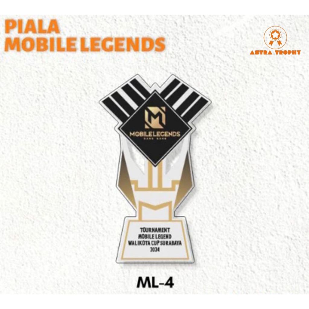 Piala Mobile Legend Plakat Mobile Legend Akrilik Custom Plakat E sport