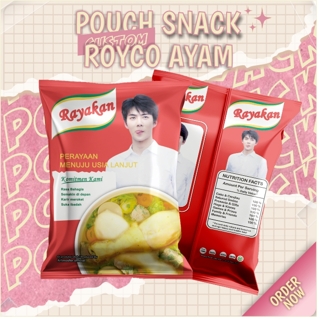 

Snack Pouch Jumbo Custom Royco Ayam
