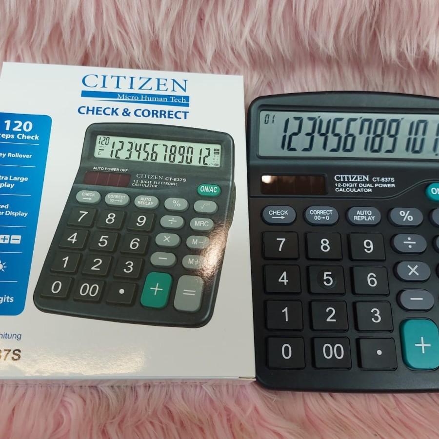 

Kalkulator 12 Digit / Calculator CT837S / Alat Hitung Citizen CT 837S