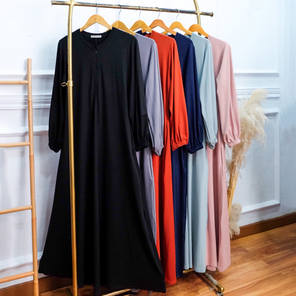 Gamis Payung Kaos Rayon Busui - JV Hasanah Alia Rayon Akira
