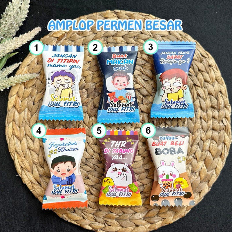 

12 PCS AMPLOP PERMEN LEBARAN LUCU DAN UNIK UNTUK ANGPAO IDUL FITRI