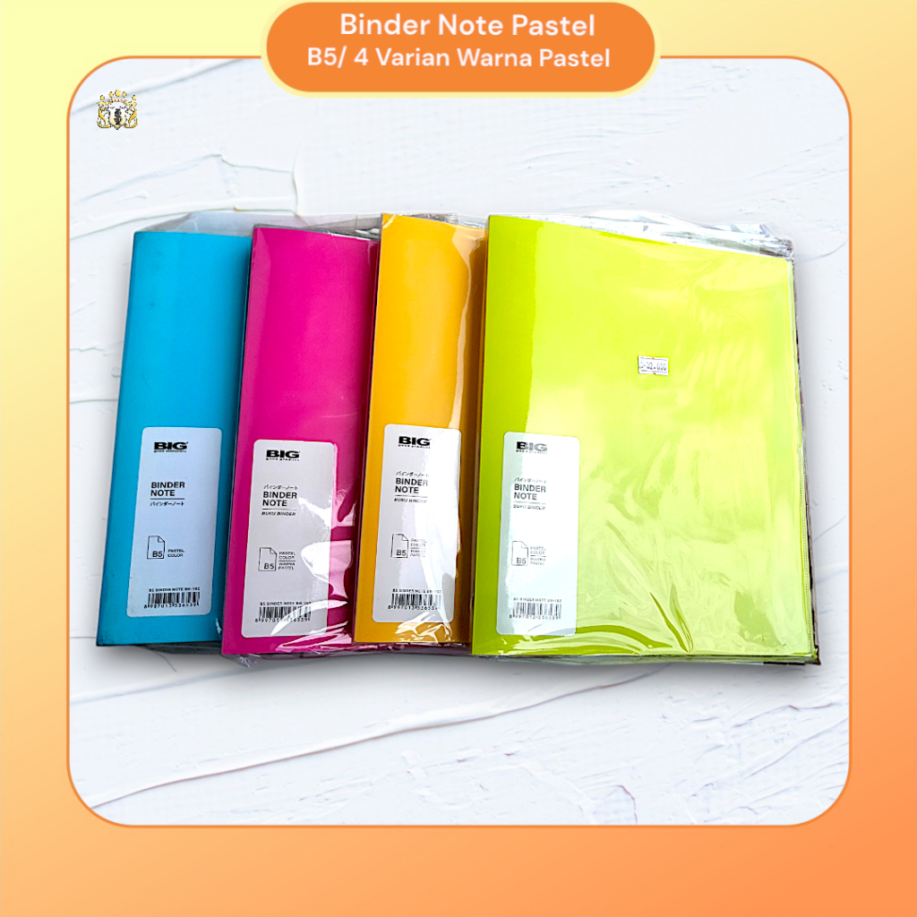 

B5 Binder Note BIG Ring Besi Warna Pastel BN-102 / Binder Kampus / Sekolah