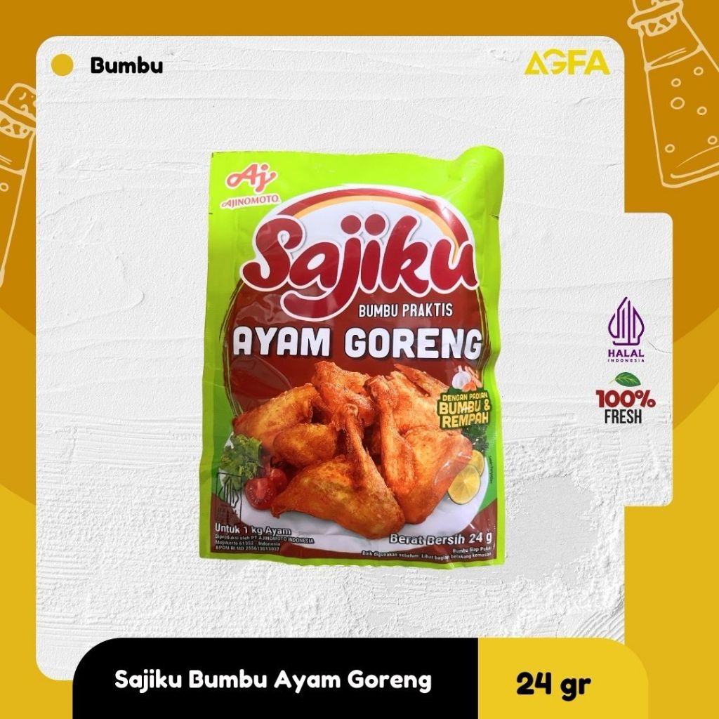 

SAJIKU BUMBU PRAKTIS AYAM GORENG