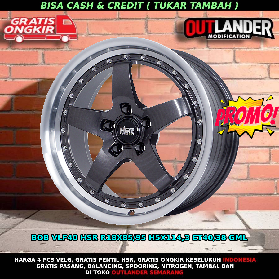 Velg Mobil Ring 18 Innova Accord Civic Rush Stream HSR Bob R18 Grey polish Velg Mobil Innova R18