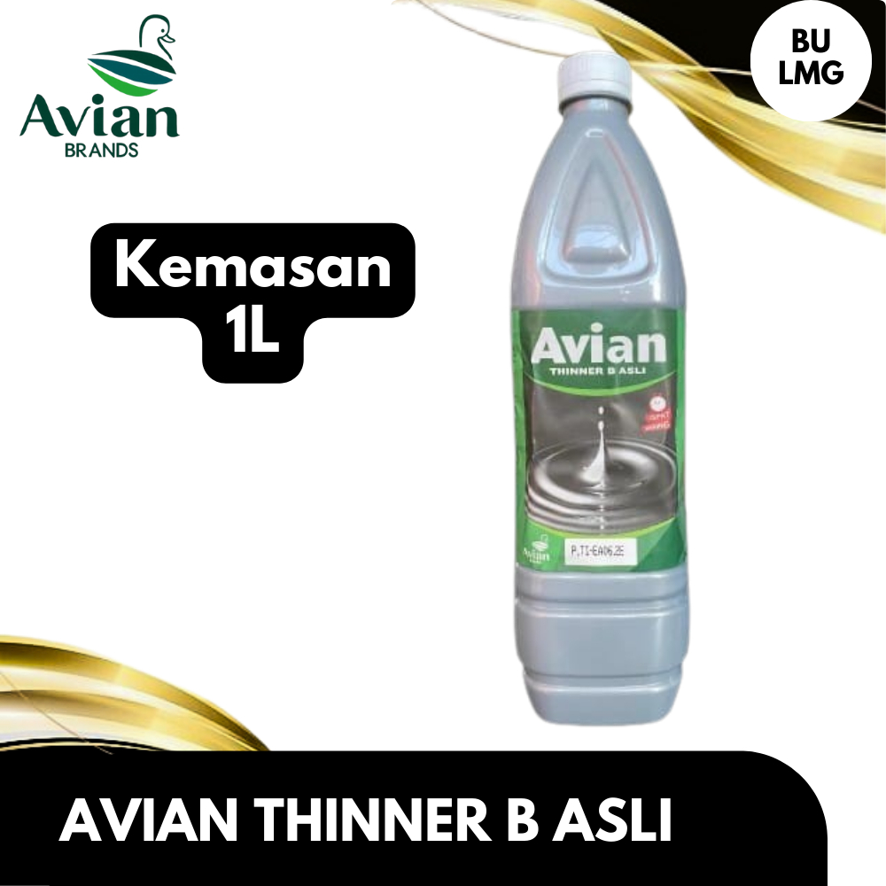 Avian Thinner B Asli 1L - Pengencer Cat Kayu dan Besi