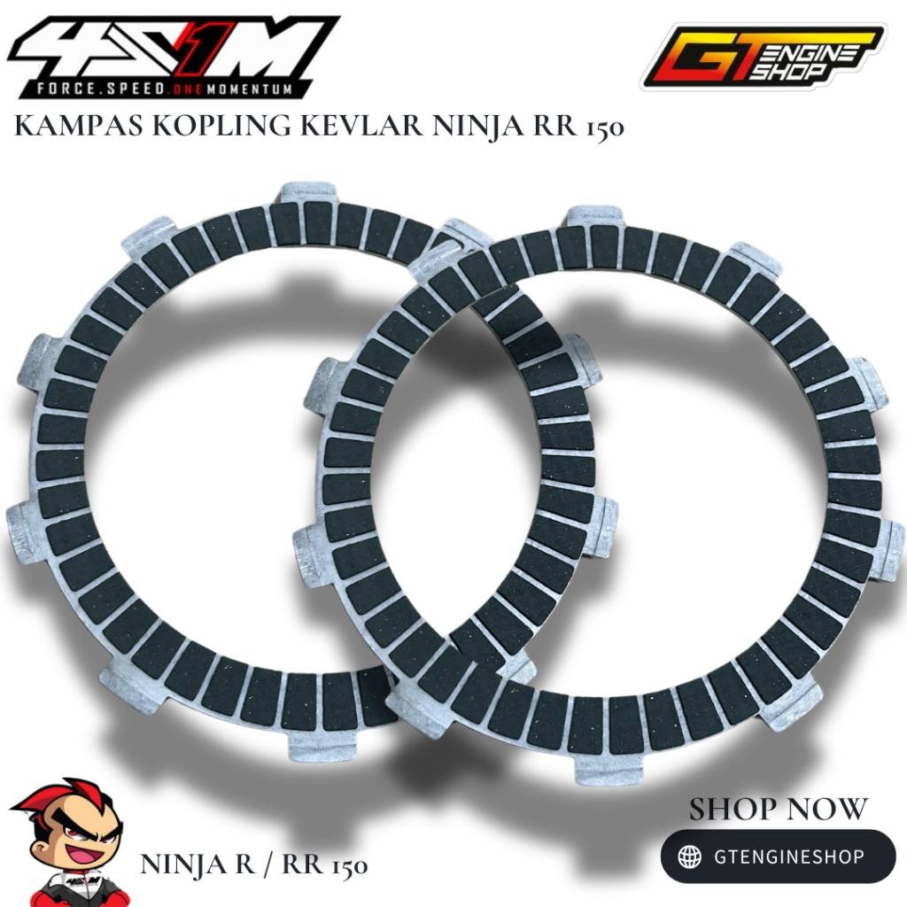 KAMPAS KOPLING NINJA RR NINJA R KAMPAS KUPLING NINJA RR NINJA R 150 KEVLAR 4S1M