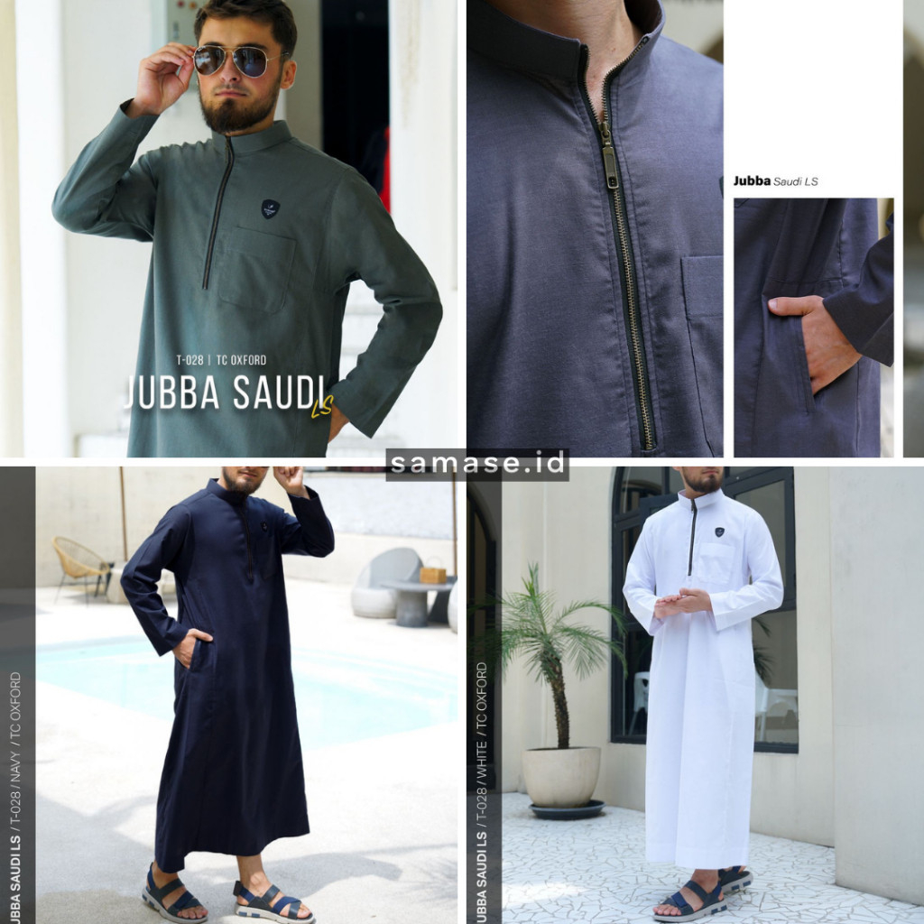 Jubah Samase T028 Jubba Saudi Pria Lengan Panjang