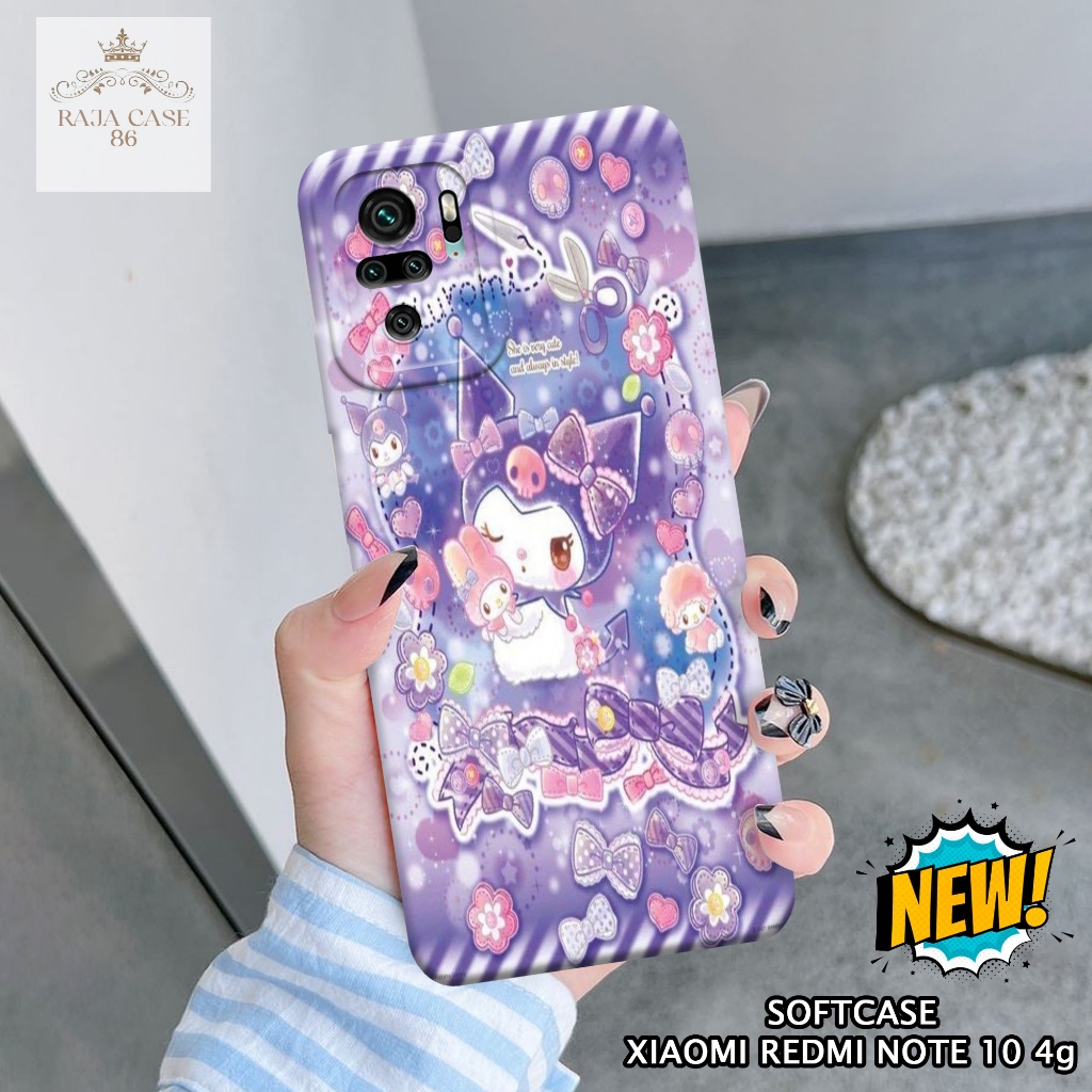 Softcase Xiaomi Redmi Note 10 4G - Rajacase - Case Redmi Note 10 4G - Motif Case Lucu - Case Redmi N