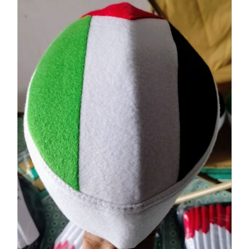 kopiah, songkok, peci palestina putih