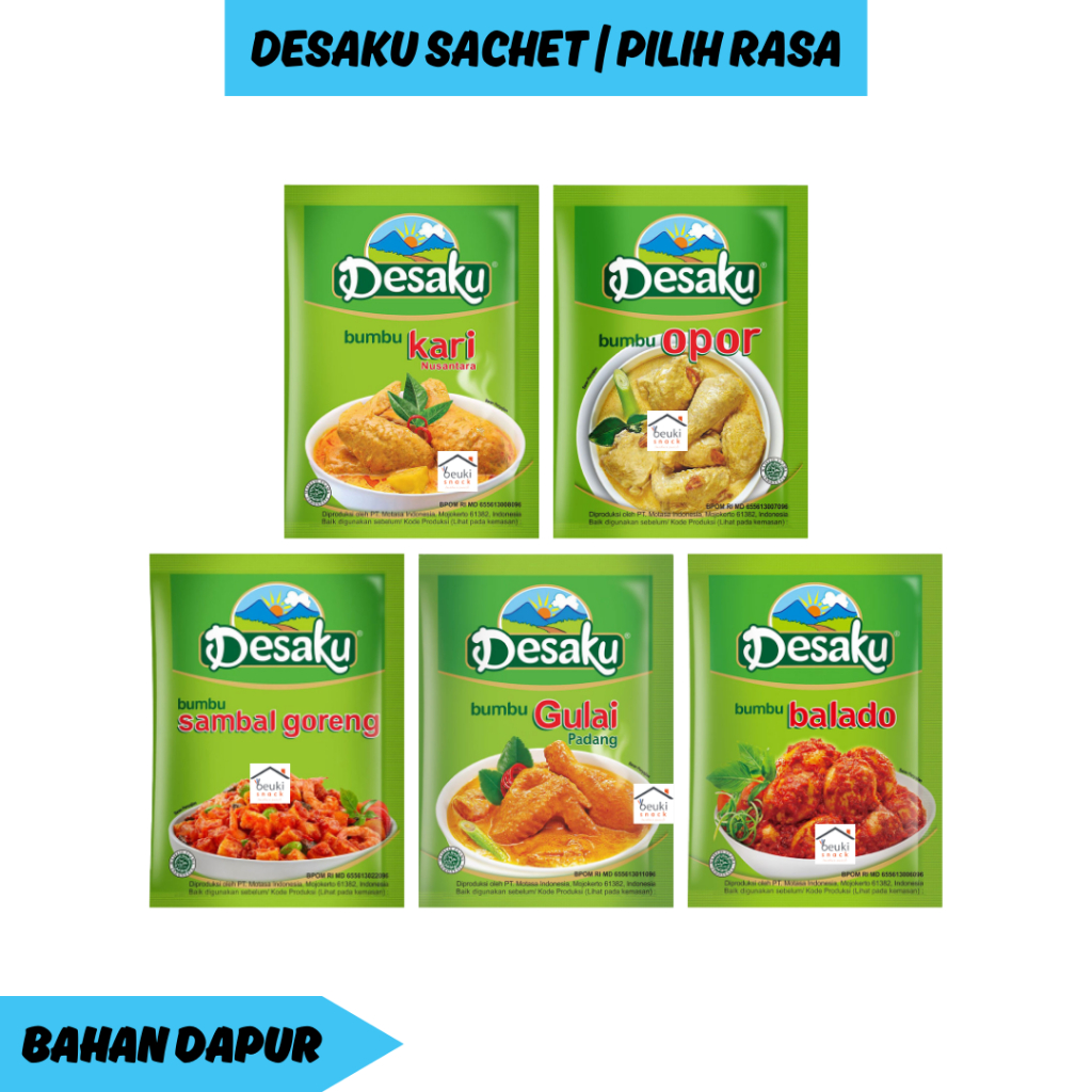 

Desaku Bumbu Masak Praktis dan Ekonomis Berbagai Varian Pilih Rasa