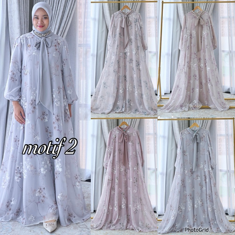 Anjani dress by Marevi/gamis koleksi lebaran/bisa cod
