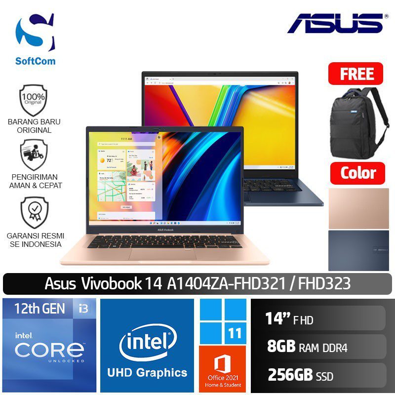 Asus A1404ZA Intel i5 1235U/8GB/512GB/Windows/office OHS