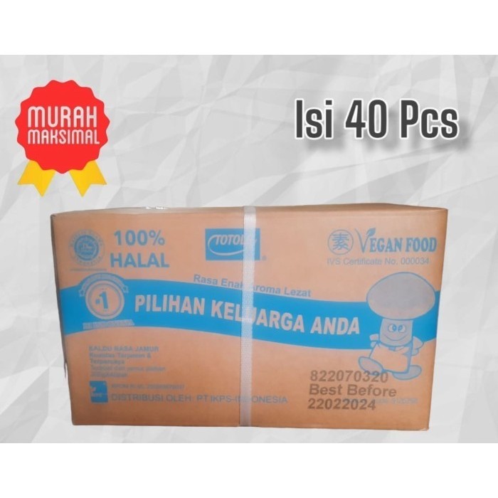 

Totole Kaldu Jamur 200 Gram 1 Dus Isi 40 Pcs HALAL