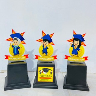 Piala Wisuda TK Model Bintang Plakat Wisuda Anak Model Bintang Toga Piala Wisuda Akrilik Custom