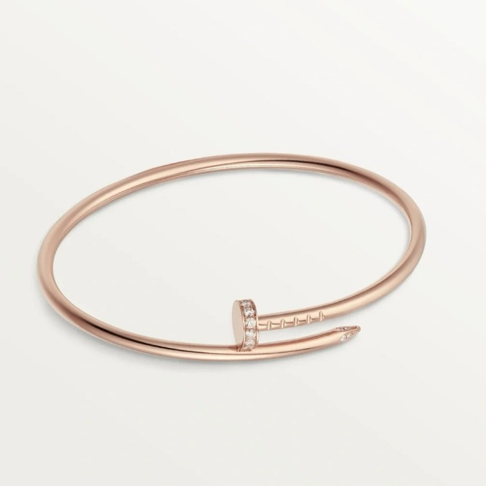 【17K / 750 emas asli】Gelang paku Emas 17 K - 2.69-3.6 gr Kadar 750 Head and tail with drill