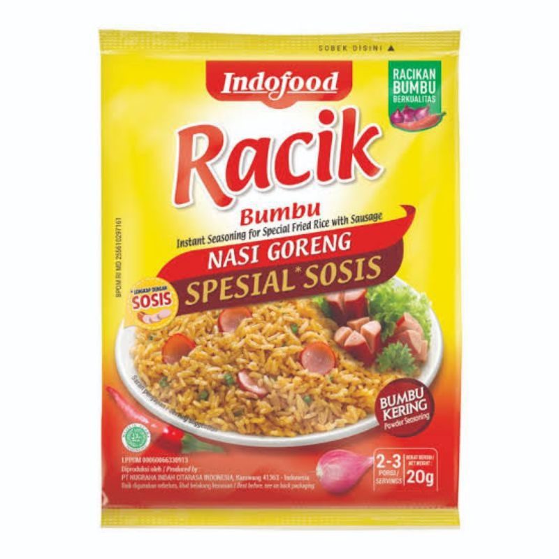 

Racik nasi goreng spesial sosis 20gr