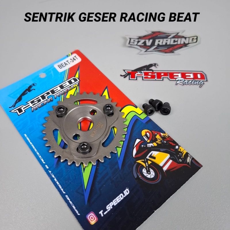 SENTRIK GESER RACING BEAT SCOPPY FI ESP KARBU GIGI SENTRIK 34T T SPEED RACING