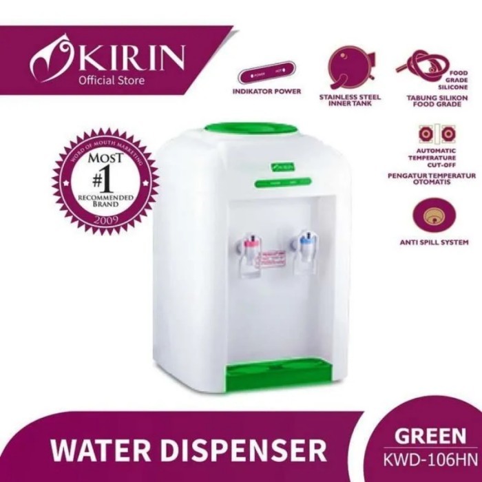 [COD] Kirin Water Dispenser Meja Hot and Normal – KWD106HN - Garansi Resmi - SNI