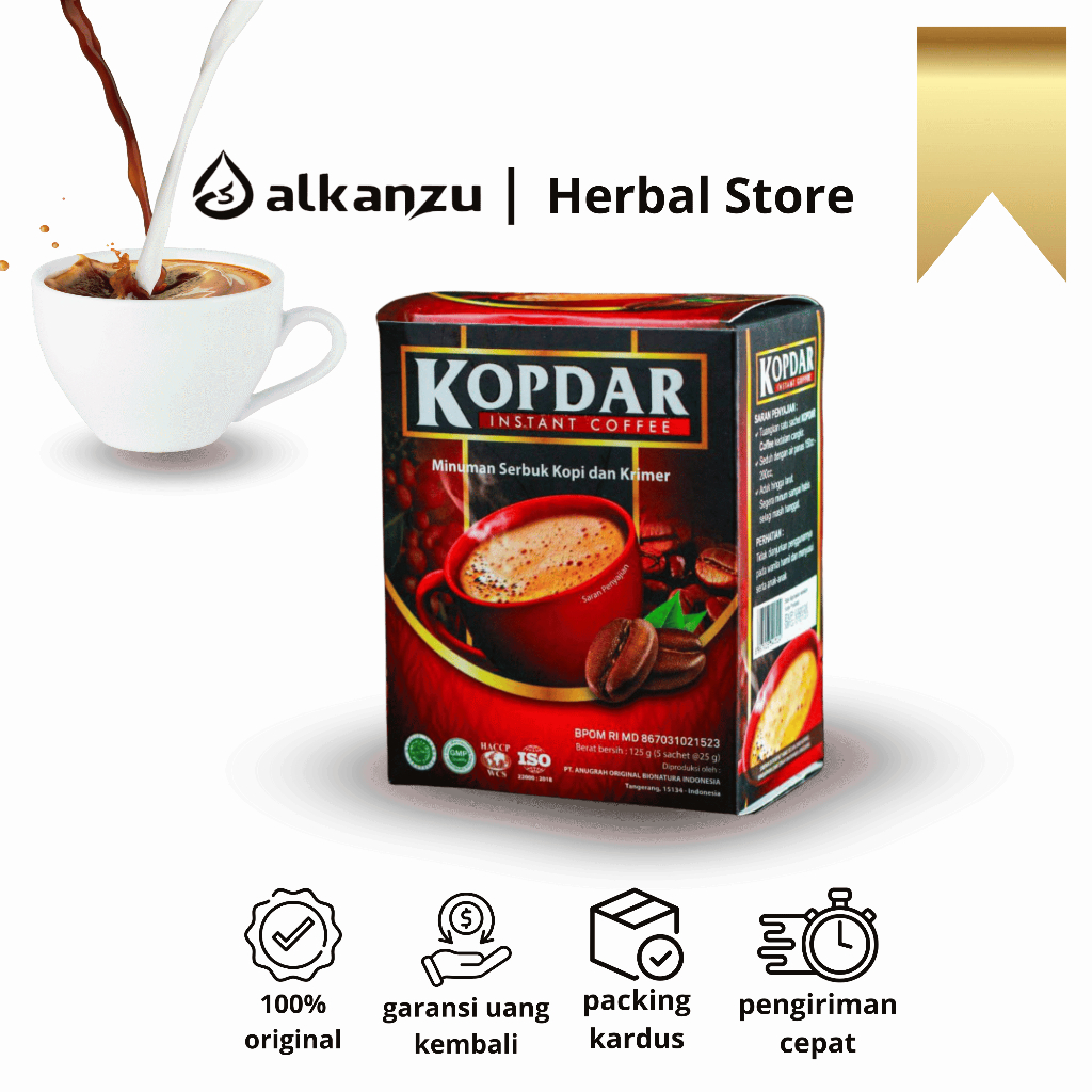 

Kopi Instan KOPDAR 1 Box | Coffe Kopdar Menjaga Stamina