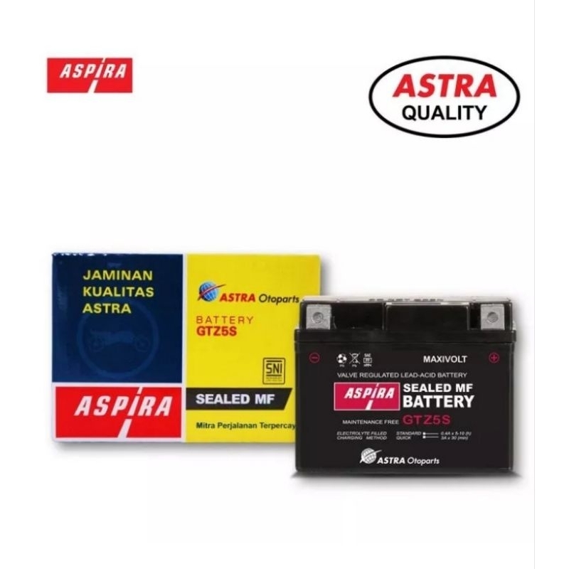 Aki Motor Vario 125 ASPIRA GTZ6V MF (5Ah)