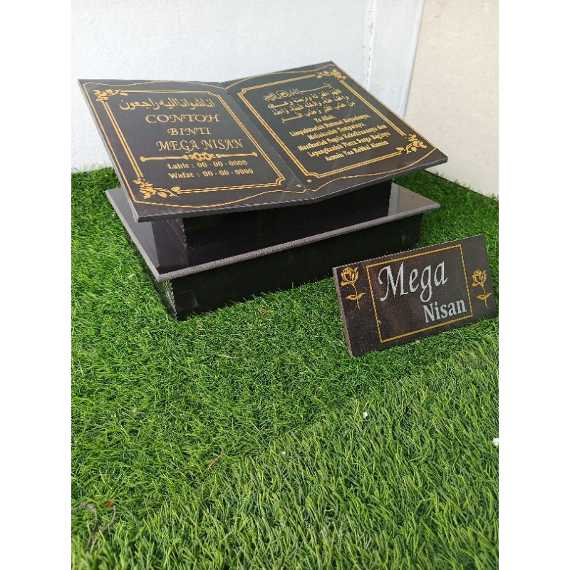 TERMURAHBATU NISAN GRANIT TILE BUKU KOTAK (40X30)/MAESAN NISAN GRANIT+PCKING KAYU